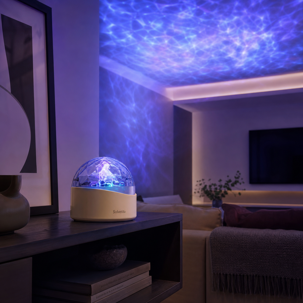 Solvetita Nebula Dome Ambient Projector lifestyle usage image by Solvetita